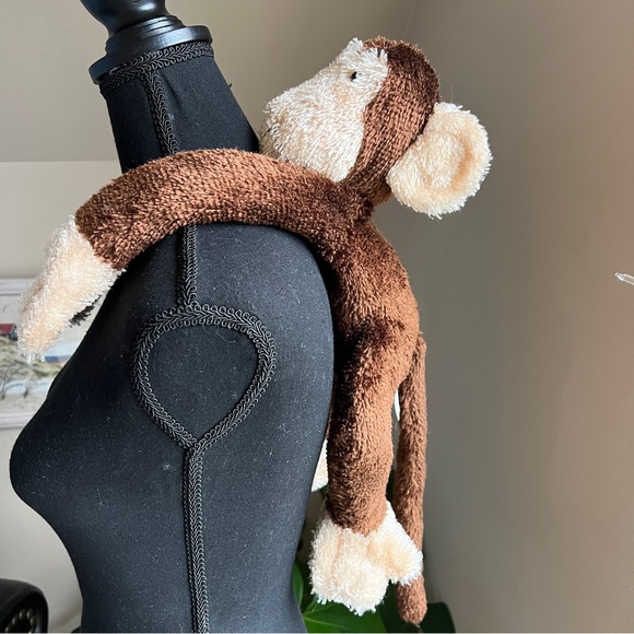 Vintage Applause Eyelash Hair Long Limbs and Tail Monkey Plush Stuffed Animal - Picture 4 of 11